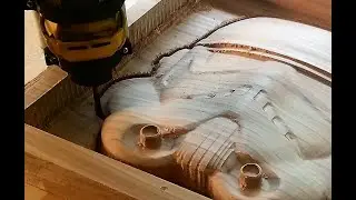 Carving a stormtrooper helmet with a mostly printed CNC MPCNC timelapse
