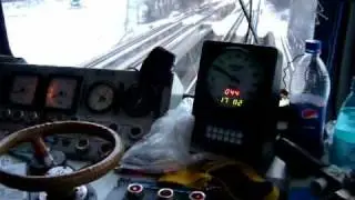 Cu locomotiva electrica la Predeal