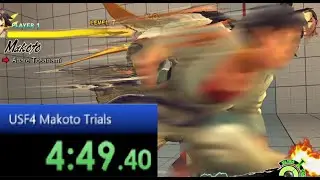USF4 Makoto Trials Speedrun - 4:49 (Former World Record)