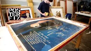 LINEN BACKING Pink Floyd - The Wall - French Grande  1982 Poster Fix