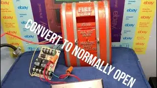 How to wire a normally closed coded pull station to be normally open (to use with alarm)