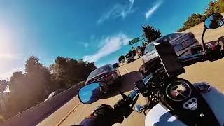 Riding in the Bay Area  - Kawasaki Vulcan 900 - Highway 280