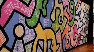 Keith Hering Chicago Wall Art Display Closeup
