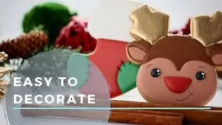 Step by Step Reindeer and Stocking Cookies (Easy to Follow)