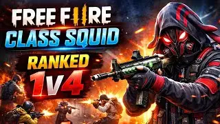 Ranked Match 1v4 😈 | Free Fire Class Squid Pro Gameplay