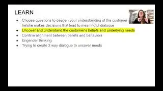 New Agent BONUS - Needs based selling process and why questions are so important!