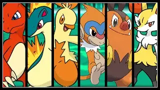 FULL POKEMON FIRE STARTERS TEAM! (MIDDLE EVOLUTIONS)