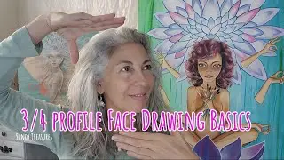 Master 3/4 Profile Face Drawing with These Simple Techniques | Portrait Tutorial