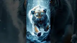 Majestic Snow Tiger: Secrets of Survival in the Frozen Forest 🌨️🐅 #shorts #survival #tigerrunout