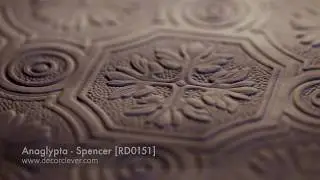 Anaglypta Wallpaper - Spencer. A close-up look at this embossed wallpaper's  relief pattern.