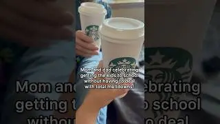 Mom and Dad ready for the school year! #starbucks #starbucksdrinks #coffee #momanddadlife