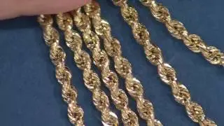14K Gold Bold Twisted Rope Chain Necklace on QVC