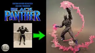 Custom Kaiyodo Revoltech Amazing Yamaguchi Classic BLACK PANTHER Action Figure Tutorial#revoltech