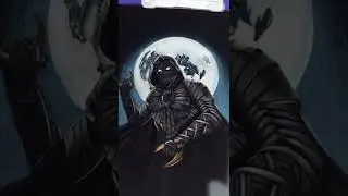 Drawing Moon Knight in NEGATIVE EFFECT!!! Time-lapse with style | #art #moonknight #drawing