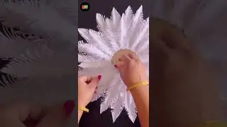Beautiful Paper Flower Wall Hanging Craft / #shorts #wallhanging #diy #flower#rk tricks #handmade