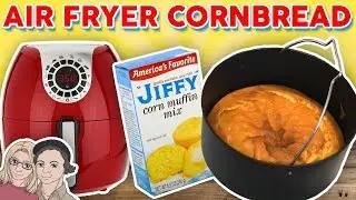 Air Fryer Jiffy Cornbread - Fast, Easy and Delicious the DOGs help Taste Test