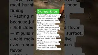 Cooking Facts That Change Everything