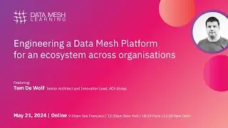 Engineering a Data Mesh Platform for an Ecosystem Across Organisations