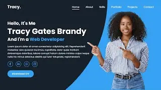 How To Create A Personal Portfolio Website Using Only HTML And CSS _  Website Design HTML CSS