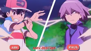 Ash Trains With Paul [AMV] -NEFFEX  Destiny | Pokemon Journeys Episode 114 #paul #amvedit #trending