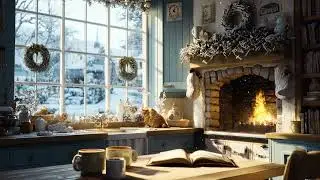 1950s Vintage Living Room Ambience 🎷 Fireplace Glow & Smooth Jazz for Calm Sleep