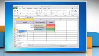 How to Multiply in Excel 2010 : Multiplication Formula in Excel