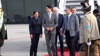 Trudeau arrives in Germany for G7 talks
