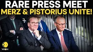 LIVE: German Chancellor Merz & Defense Minister Boris Pistorius Hold Joint Briefing After 3 Decades
