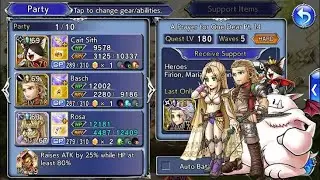 [#DFFOO GL] Rosa LC CHAOS Lv.180 Cait Sith,Basch,Rosa