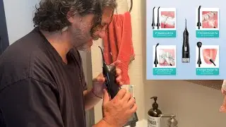 Water Dental Flosser, WaterPick, Portable Cordless Oral Irrigator, COSLUS