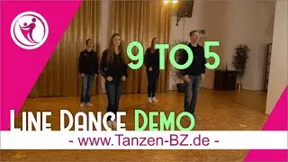 Beginner Line Dance 🤠  9 TO 5 🤠 - Demo zum Mittanzen für Einsteiger 😍 #linedance 💃🏼 🕺🏼