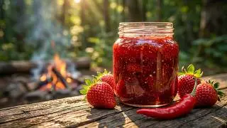 Geleia de Morango com Pimenta! Receita mateira.