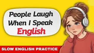 Don&rsquo;t Quit English Just Because People Laugh | Slow English Practice (A1)