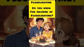 What's floodlighting in dating? #wordoftheday