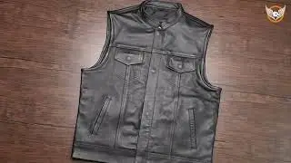 Genuine Cowhide Leather Motorcycle Vest By Leatherick  #motorcyclefashion #vest