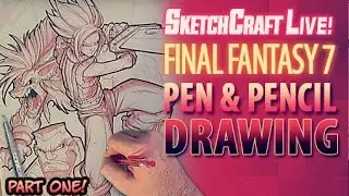 Realtime Art - Drawing Final Fantasy 7 Part 01