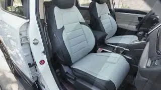 2017-2022 Honda CR-V seats after installing Black & Gray seat covers#hkz #seatcover #crv #honda