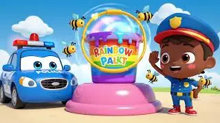 The Wheels on the Police Car 🚓 | Fun Police Song for Kids