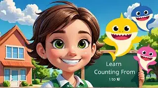 Kids Love Counting from One to Ten with Fun Baby Shark Number Songs