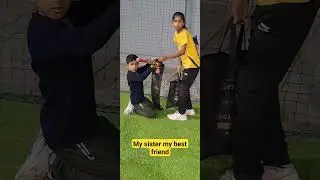 my sister my best friend practice closed jamshri cricket academy #viral #trending #cricket #friends