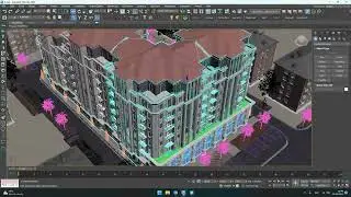 3d modeling and visualization of a multi-storey building in two minutes. timelapse