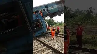 During drill of Train accident rescue 111+M view's @RailwayTechShorts