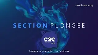 CSE MED - Section Plongée - 20/10/2024 - Les Impériaux (Marseille)