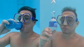 (UNCUT) Power Ade vs Cobra Rise Drink & Burp Underwater