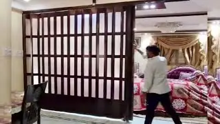 PVC Folding Door With Glass 📞7676696786 #hyderabad #kgnservices #partitions #pvc #india #glass 