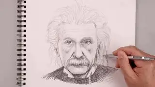 How to make Albert Einstein||step by step Outline Tutorial  || Albert Einstein drawing step by step,