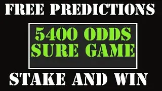 Football Predictions Today. 5400 Odds Sure Games. Betting Tips.