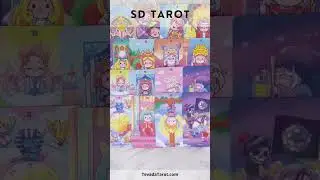 Discover the SD Tarot: A Pastel Journey into Cute Divination #shorts