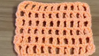 Crochet A Mesh Stitch | Simple Crochet Mesh Stitch | Beginners Crochet Mesh Stitch