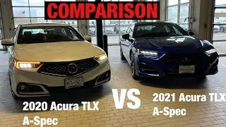 2020 VS 2021 Redesigned Acura TLX A Spec Comparison